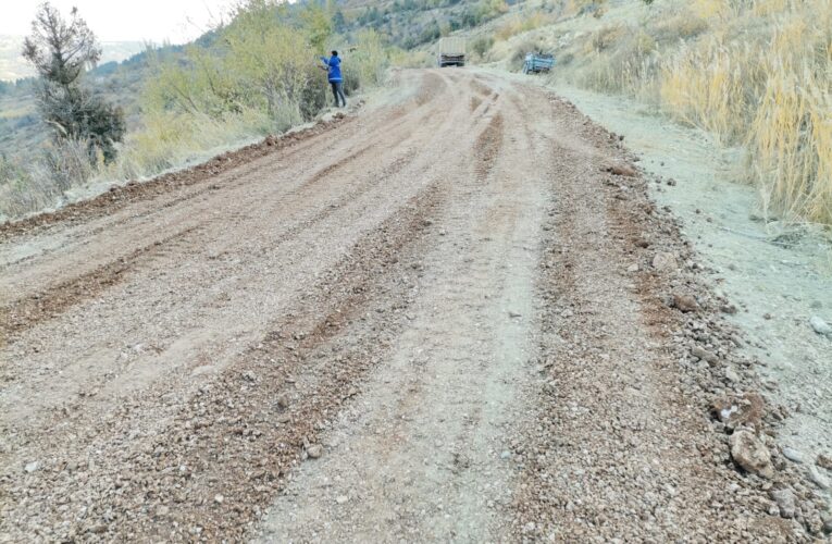 BÜYÜKŞEHİR’DEN 12 MAHALLENİN KULLANDIĞI YOLDA ÇALIŞMA