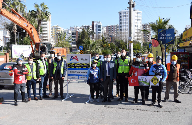 18.5 KİLOMETRELİK İLK ETAP BİSİKLET YOLU ÇALIŞMALARI BAŞLADI