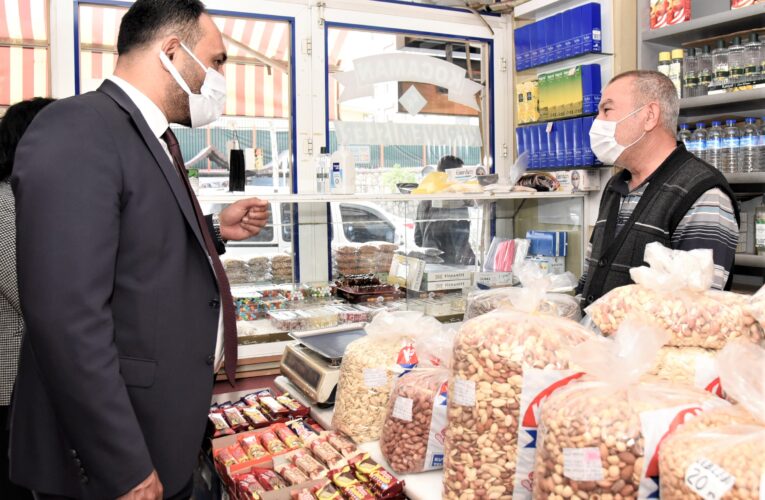BAŞKAN YILMAZ’DAN İLÇE ESNAFINA ZİYARET