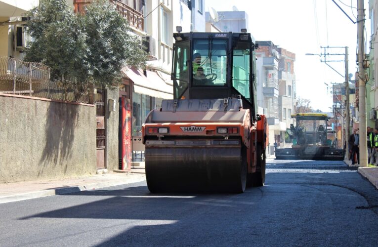 BÜYÜKŞEHİR’İN AKDENİZ’DEKİ YOL YAPIM ÇALIŞMALARI SÜRÜYOR