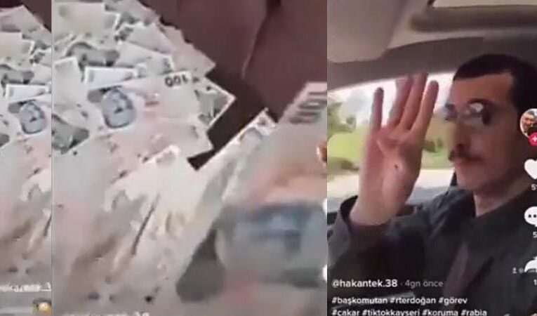 ‘Milyonluk arabalara binen ve yüzbinlerce dolar ve Avro ile video çeken Hakan Tek isimli kişi Recep Tayyip Erdoğan’ın koruması mıdır?’