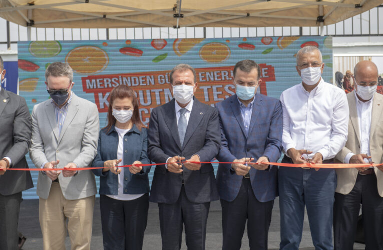 MERSİNDEN GÜNEŞ ENERJİSİ İLE KURUTMA TESİSİ AÇILDI