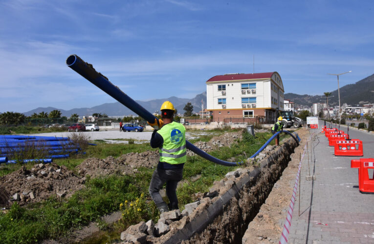 ANAMUR, BOZYAZI VE AYDINCIK İLÇELERİNE TOPLAM 127 BİN 691 METRE İÇMESUYU HATTI DÖŞENDİ