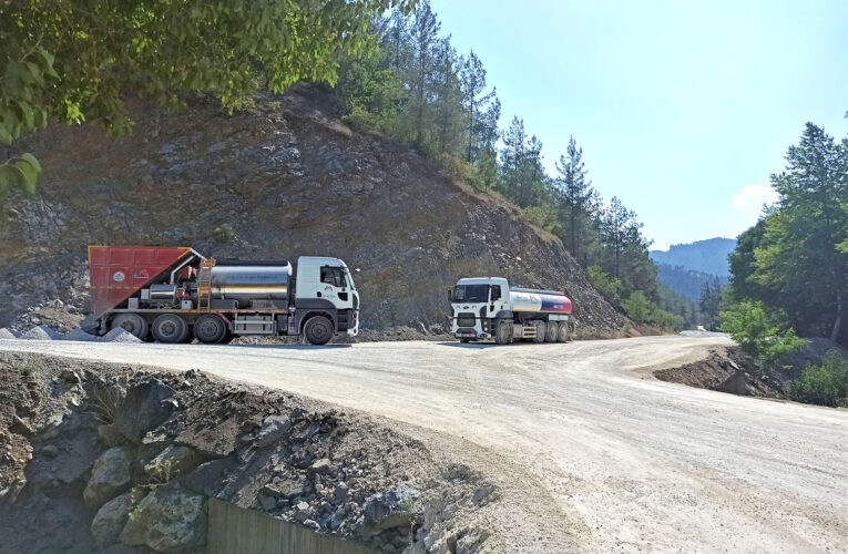 BÜYÜKŞEHİR EKİPLERİ, YÜKSEKOLUK-KAYRAKKEŞLİ GRUP YOLUNDA ÇALIŞMALARI TAMAMLADI