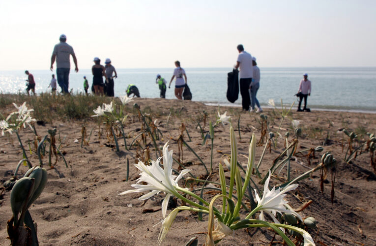 KAZANLI SAHİLİ BAŞTAN SONA TEMİZLENDİ