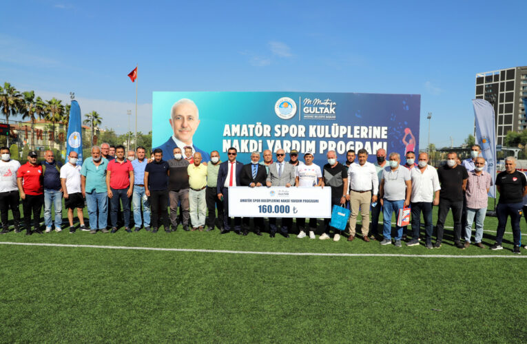 AKDENİZ BELEDİYESİ’NDEN AMATÖR SPOR KULÜPLERİNE CAN SUYU