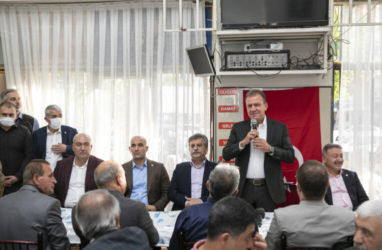 SEÇER, ERKENEKLİLER DERNEĞİ’NDE VATANDAŞLARLA BULUŞTU