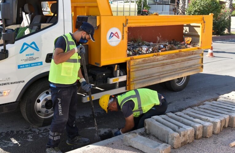 MESKİ SU TAŞKINLARINI ÖNLÜYOR, MAHALLELER TERTEMİZ KALIYOR