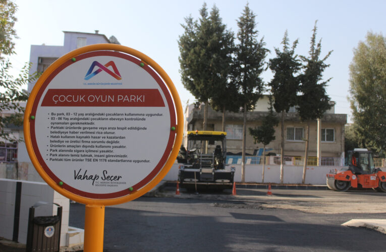 BÜYÜKŞEHİR’DEN TOROSLAR ZÜBEYDE HANIM İLKOKULU BAHÇESİNDE YENİLEME ÇALIŞMASI