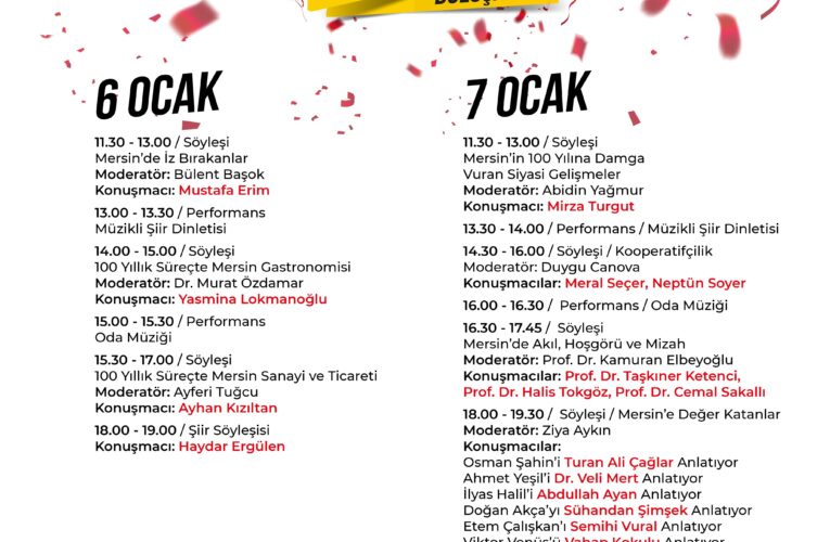 MERSİN’İN KURTULUŞU’NUN 100. YILI ETKİNLİK ALANI’NDA KUTLANACAK