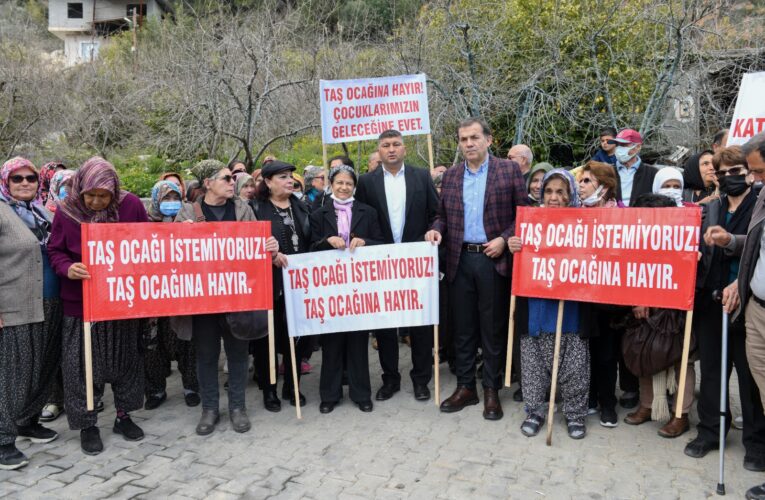 Başkan Özyiğit, “Taş ocağı üretim alanlarına ve su kaynaklarına zarar verecek”