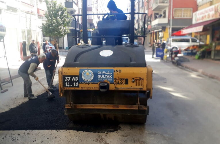 Asfalt ve kaldırım yenileme çalışmaları sürüyor