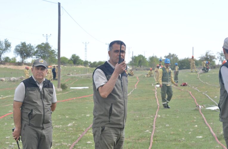 Yangın ekipleri iş başı eğitimleri Gülnar ve Mut’ta devam ediyor