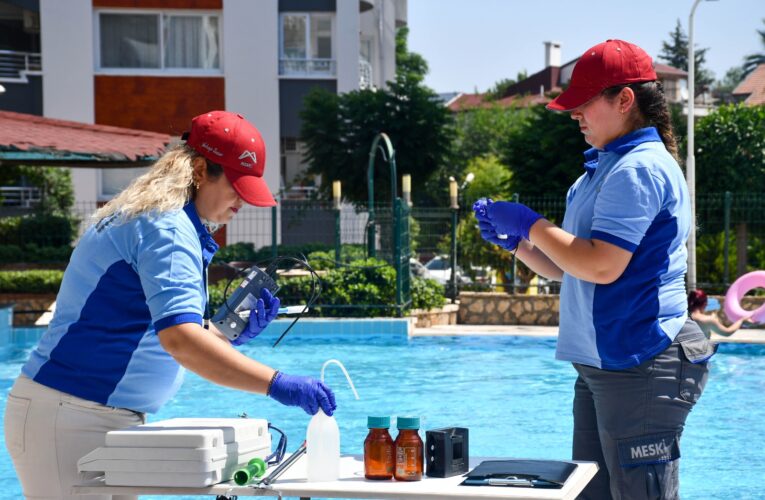 MESKİ, HAVUZ SULARINI ANALİZ EDİYOR, VATANDAŞLAR HAVUZLARI GÜVENLE KULLANIYOR