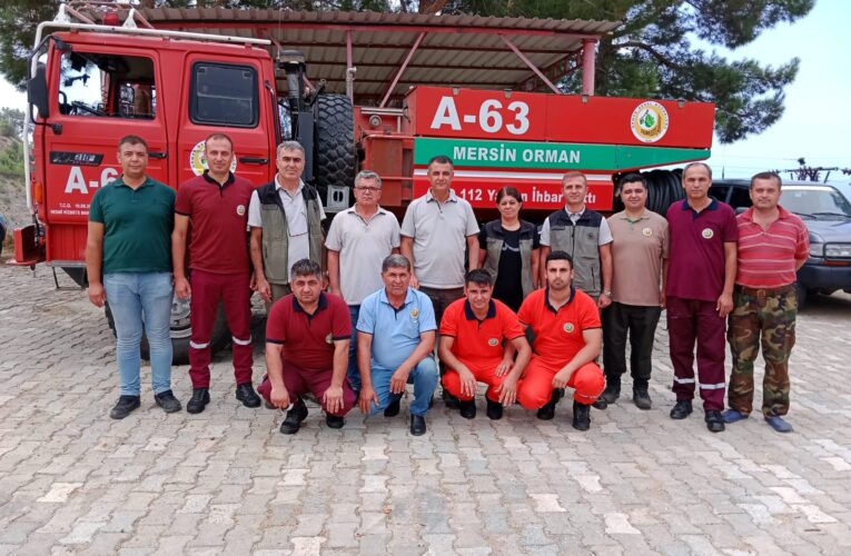 Anamur’da yangın ekiplerimizle bayramlaştık