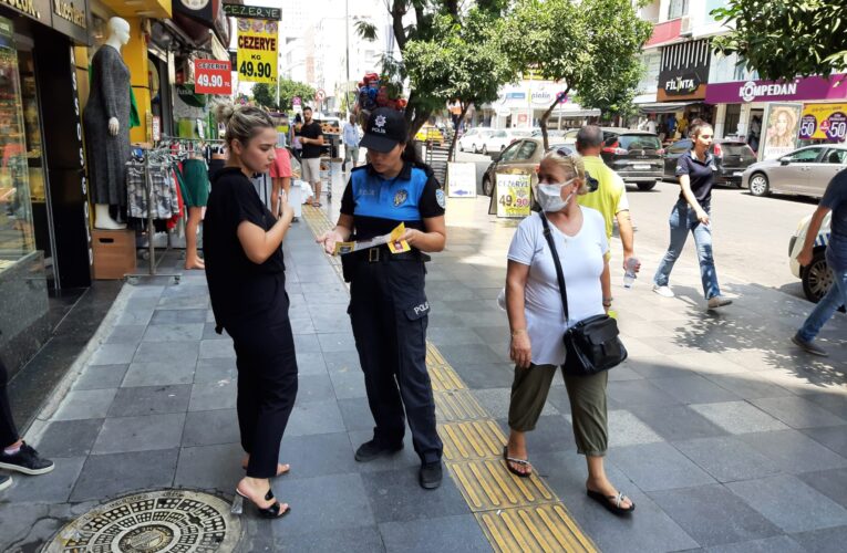 MERSİN POLİSİ KADINLARA KADES’İ ANLATTI