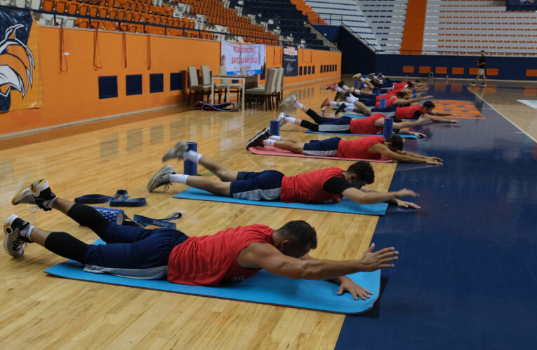MSK ERKEK BASKETBOL TAKIMI, SEZONUN İLK ANTRENMANINI YAPTI