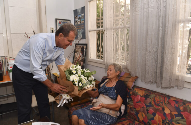 BAŞKAN SEÇER’DEN, PROF. CANEVA’YA GEÇMİŞ OLSUN ZİYARETİ