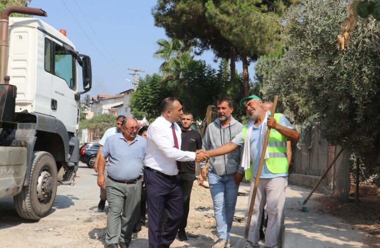 “BAŞKAN YILMAZ, SAHA ÇALIŞMALARINI İNCELEDİ”