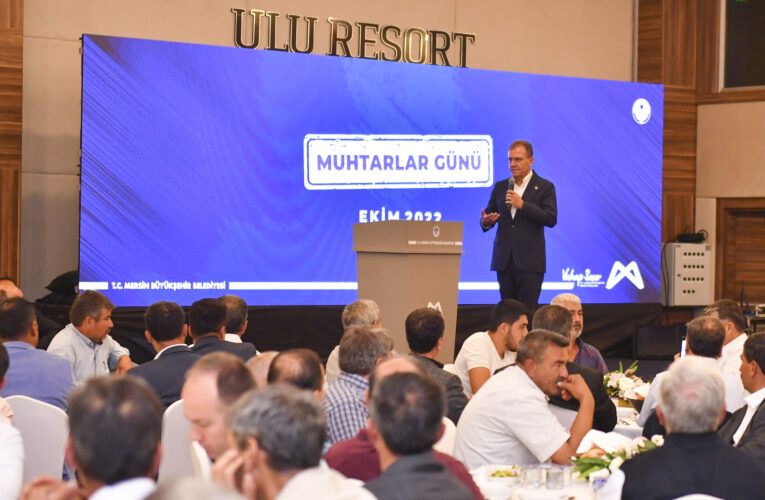 BAŞKAN SEÇER, BATIDAKİ İLÇELERİN MUHTARLARIYLA BİR ARAYA GELDİ