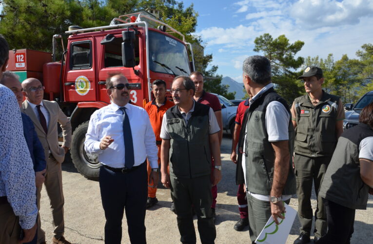 Mersin Valisi Ali Hamza Pehlivan Anamur’da incelemelerde bulundu