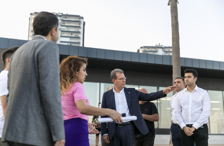 BAŞKAN SEÇER, KÜLTÜR PARK’TA YAPIMI SÜREN ADRES OKUMA SALONU’NU İNCELEDİ