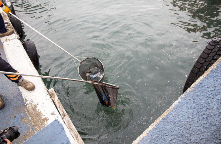 DENİZDEN 289 METREKÜP ATIK TOPLANDI