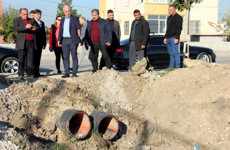 BAŞKAN GÜLTAK KARADUVAR MAHALLESİNDE İNCELEMELERDE BULUNDU