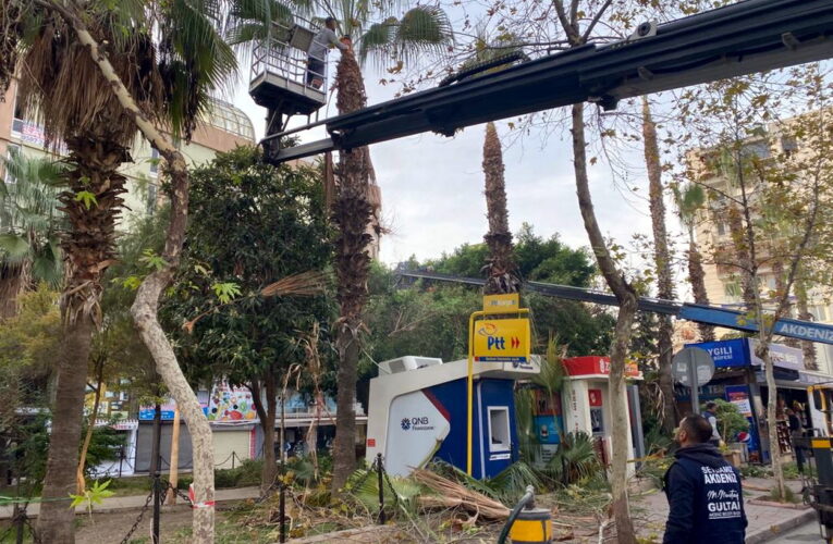 AKDENİZ’DE  PARK, YEŞİL ALAN VE SPOR TESİSLERİ BAKIMDAN GEÇİYOR