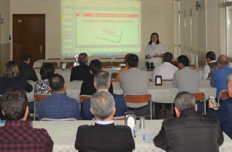 Silifke Adliyesi personeline ilk yardım eğitimi