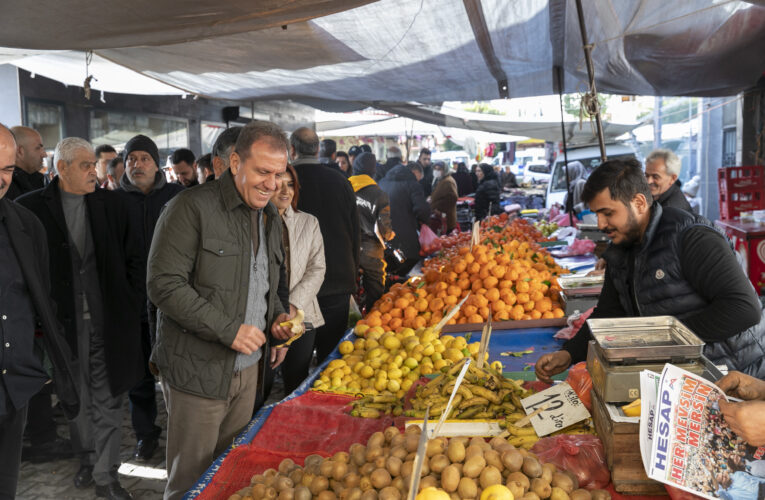 SEÇER, KİREMİTHANE MAHALLESİ’NDE VE SİLİFKE CADDESİ’NDE ESNAFLA BULUŞTU