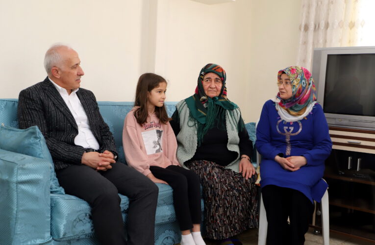GÜLTAK, ONKOLOJİ HASTASI DEPREMZEDEYİ ZİYARET ETTİ