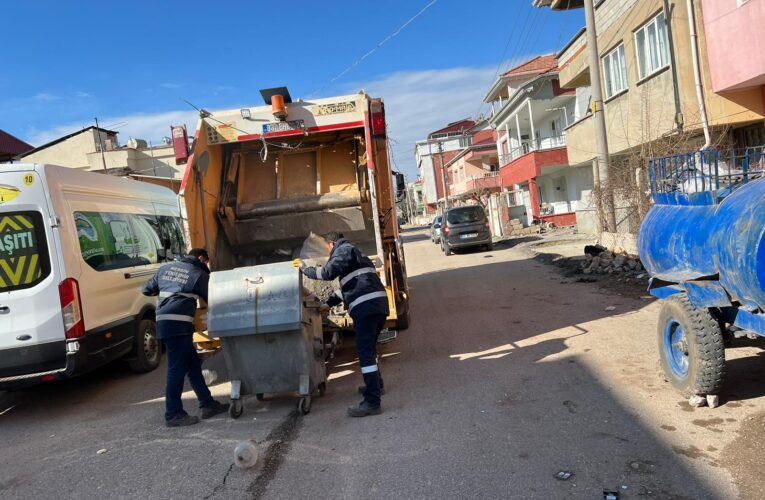 Yenişehir Belediyesi temizlik işleri ekipleri şimdi de Adıyaman’da