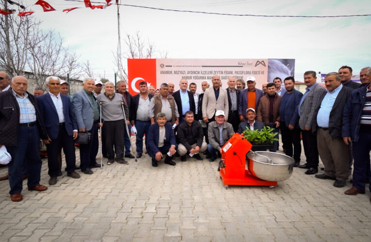 ANAMURLU ÜRETİCİLERE ZEYTİN ve PASSİFLORA FİDANI DESTEĞİ