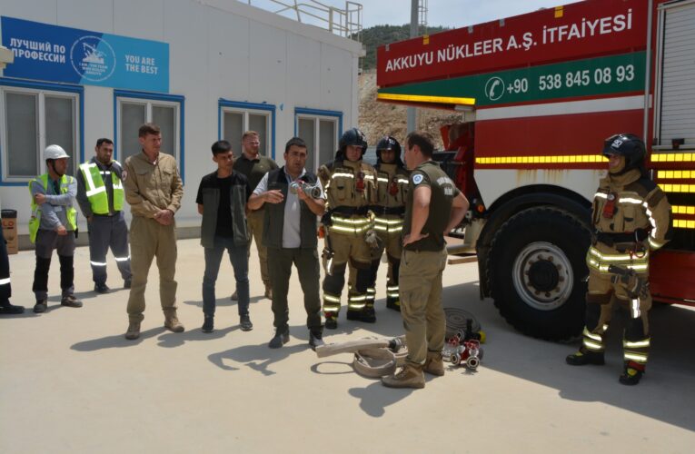 Akkuyu NGS Bulunan Gönüllü Yangın Ekiplerine Eğitim Verildi