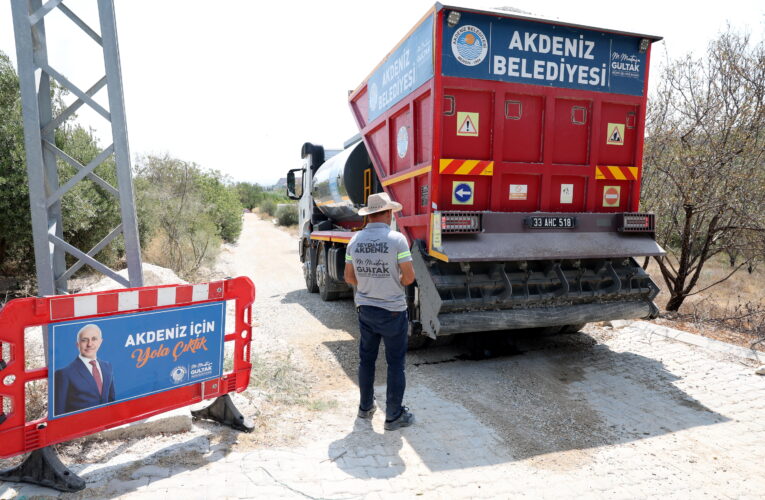 CAMİLİ MAHALLESİNİN BAHÇE YOLLARI SATHİ ASFALT İLE KAPLANIYOR