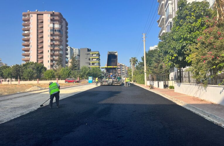 Başkan Özyiğit, yol yapım çalışmalarını yerinde inceledi