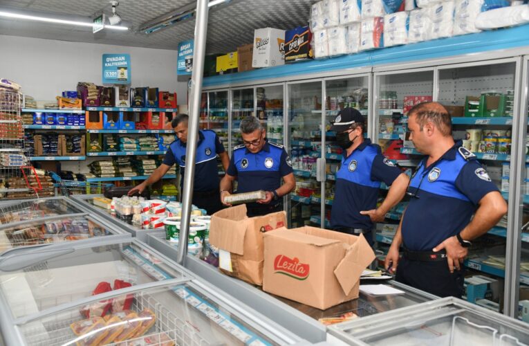 Yenişehir Belediyesi zabıtası denetimlerde tarihi geçmiş ürünler tespit etti