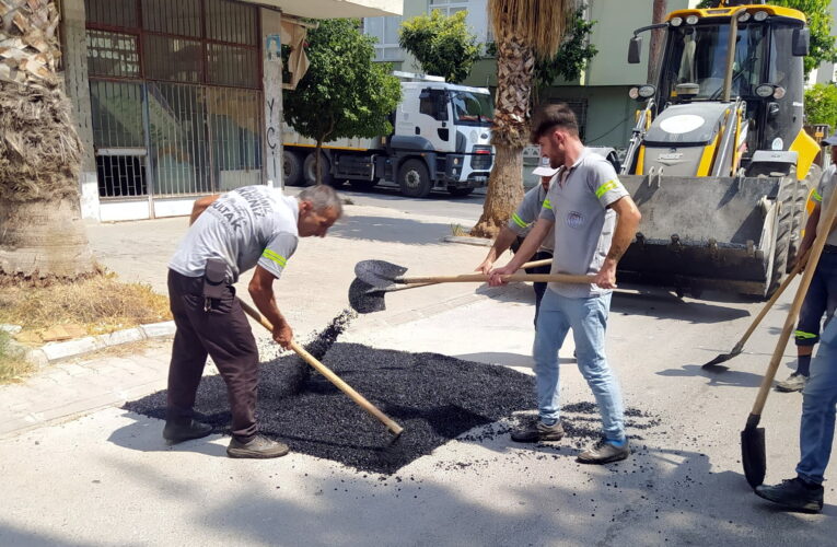 Mahallelerde asfalt yama, kaldırım, kilit taşı ve karo yenileme çalışmaları sürüyor
