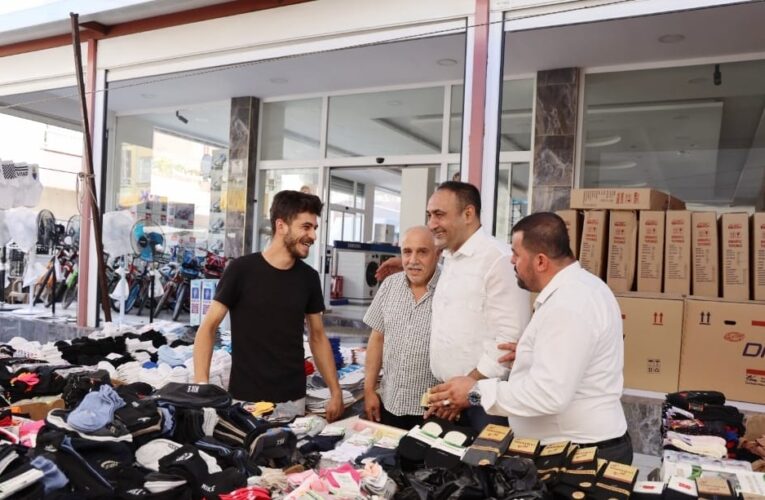 BAŞKAN YILMAZ, DEMİRTAŞ PAZARCI ESNAFINI SEVİNDİRDİ