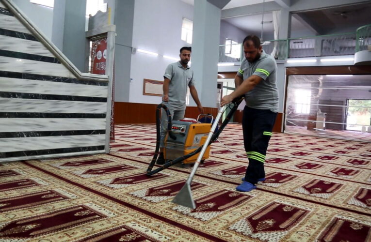 114 cami, 2 kilise, mescitler, Kur’an kursları yıkanıp dezenfekte ediliyor