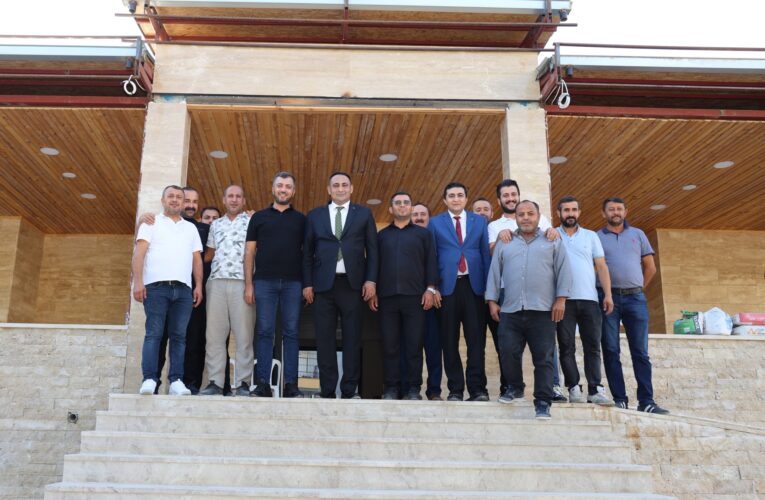 BAŞKAN YILMAZ, MEVLANA MAHALLESİ’NDE KÜLTÜR VE TAZİYE EVİ ÇALIŞMALARINI İNCELEDİ