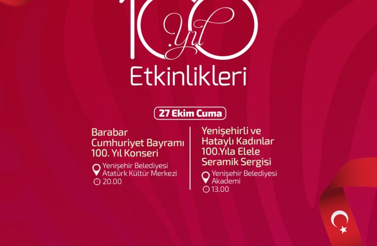 Yenişehir Belediyesinin 29 Ekim Cumhuriyet Bayramı kutlamaları başladı