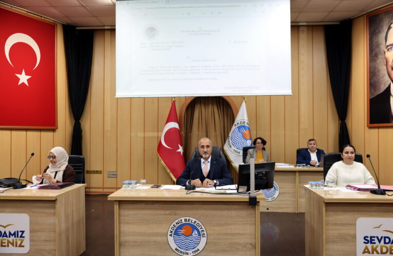 AKDENİZ BELEDİYE MECLİSİ MART AYI İLK TOPTLANTISINI GERÇEKLEŞTİRDİ