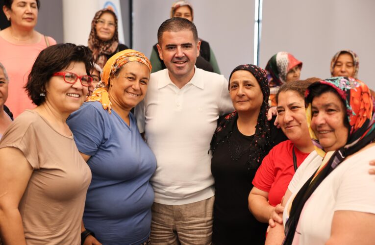 BAŞKAN TUNCER, KADIN ÜRETİCİLERLE BULUŞTU