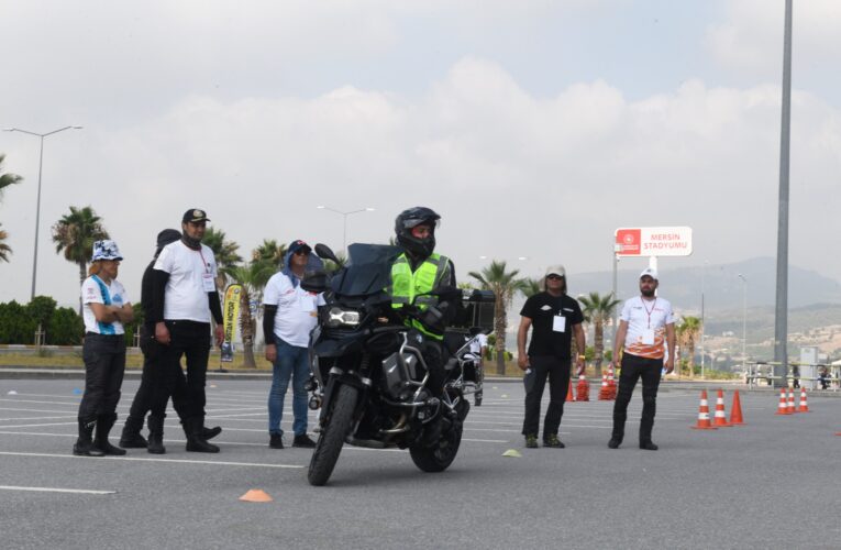 İleri sürüş motosiklet eğitimleri Yenişehir Belediyesinin destekleriyle veriliyor