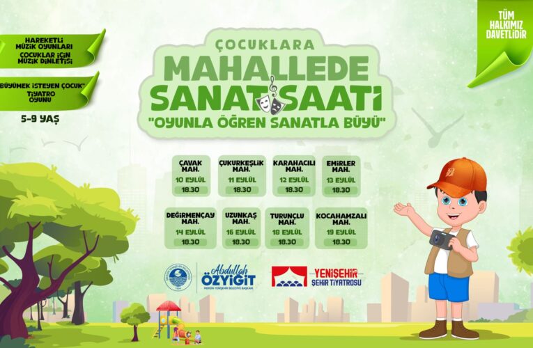 YENİŞEHİR BELEDİYESİ’NDEN KIRSAL MAHALLELERDE ÇOCUKLAR İÇİN RENKLİ ETKİNLİKLER