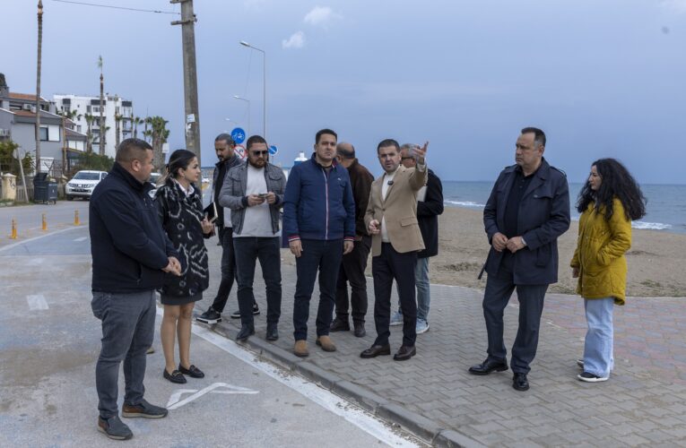 BAŞKAN TUNCER SAHİL BÖLGESİNDE İNCELEMELERDE BULUNDU