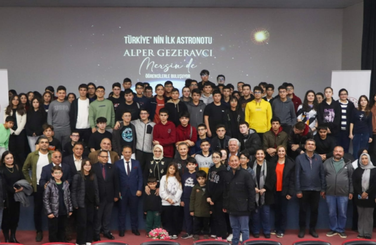 ŞEHRİMİZİN VE ÜLKEMİZİN GURURU, İLK TÜRK ASTRONOTUMUZ ALPER GEZERAVCI ÖĞRENCİLERİMİZLE BİR ARAYA GELDİ