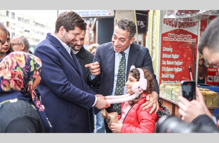 BAŞKAN BOLTAÇ VE CHP GRUP BAŞKAN VEKİLİ BAŞARIR ESNAF GEZDİ
